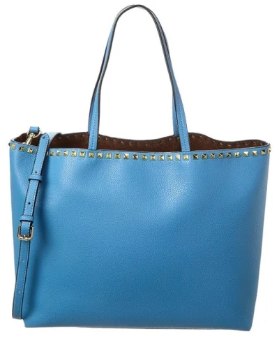 Tiffany & Fred Paris Leather Tote Women's Blue