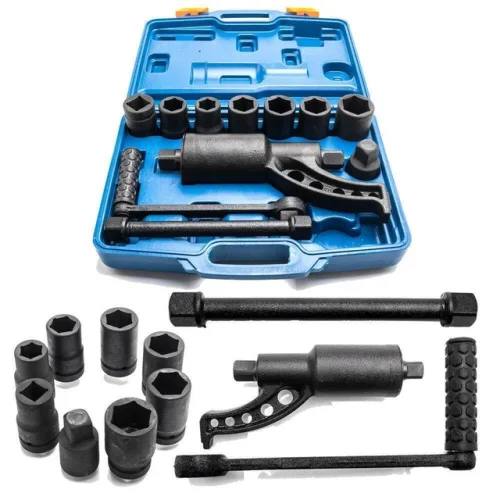 Heavy Duty Torque Multiplier Set Wrench Lug Nut Remover with 8 Sockets - New