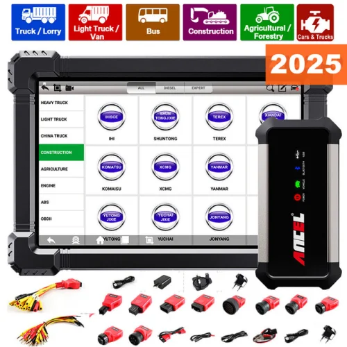 X7 HD 24V/12V Diesel Truck Scanner E-CU Coding All System DPF Regen - Heavy Duty