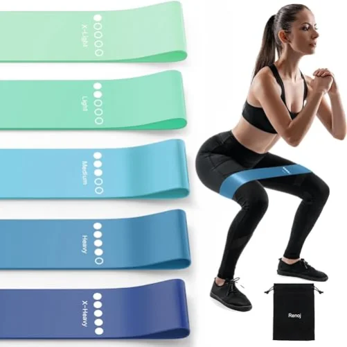 Resistance Bands for Working Out, Elastic Pilates Flexbands for Physical Therapy Yoga, Stretch Exercice Loop Bands