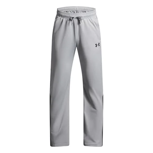 Under Armour Boys' Brawler 3.0 Tapered Pants, Mod Gray / Black, Youth Large