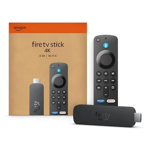 Amazon Fire TV Stick 4K (Newest Model) with AI-Powered Search, Wi-Fi 6, Movies, Shows, and Live TV