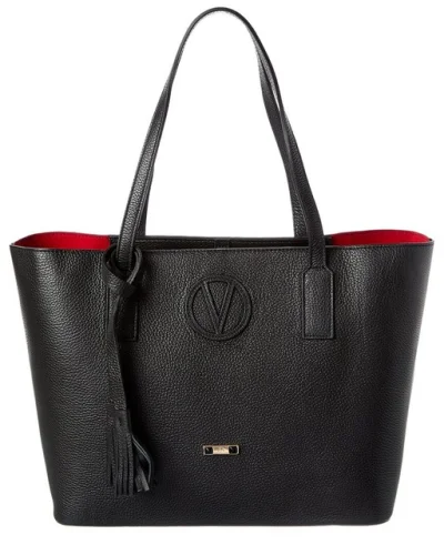 Valentino By Mario Valentino Soho Medallion Leather Tote Women's Black