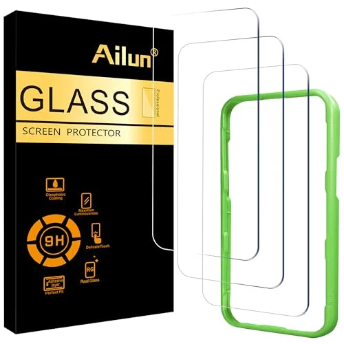 3 Pack Screen Protector for iPhone 17 / 16 Pro [6.3 inch] with Installation Frame, Dynamic Island Compatible