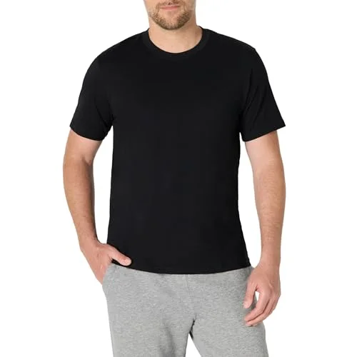 Amazon Essentials Men's Relaxed Fit T-Shirt, Black, Large
