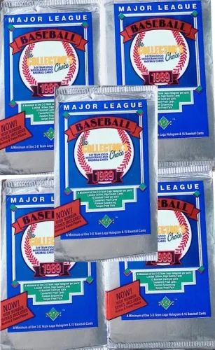 5 1989 Upper Deck Baseball High Number Packs from Hobby Case
