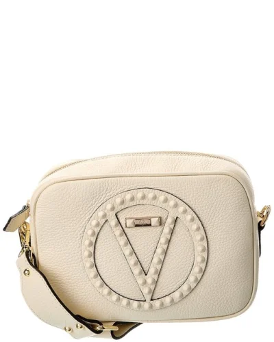 Valentino By Mario Valentino Mia Rock Leather Crossbody Women's White