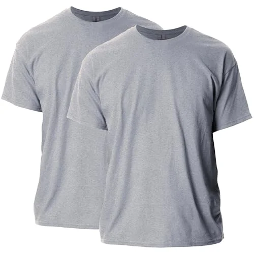 2-Pack Gildan Adult Ultra Cotton T-Shirt, Style G2000, Sport Grey, 4X-Large