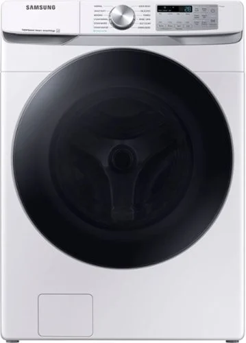 Samsung 4.5 Cu. Ft. High-Efficiency Stackable Smart Front Load Washer with Steam and Super Speed Wash - White