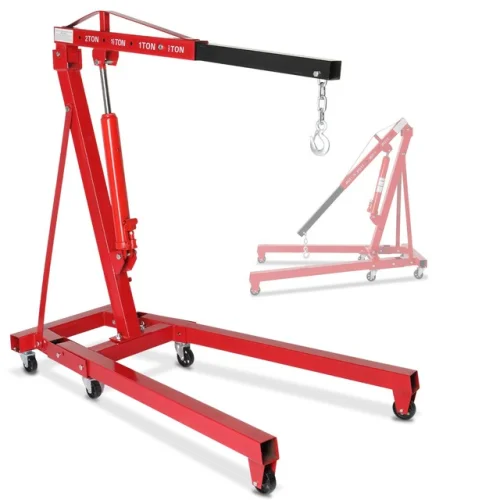 2T Folding Heavy Duty Engine Motor Hoist Cherry Picker Shop Crane Lift