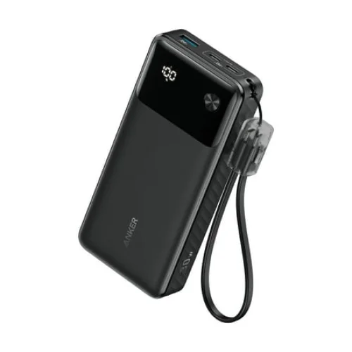 Anker Power Bank with Digital Screen (20,000mAh, 30W, 3-Port) Portable Charger