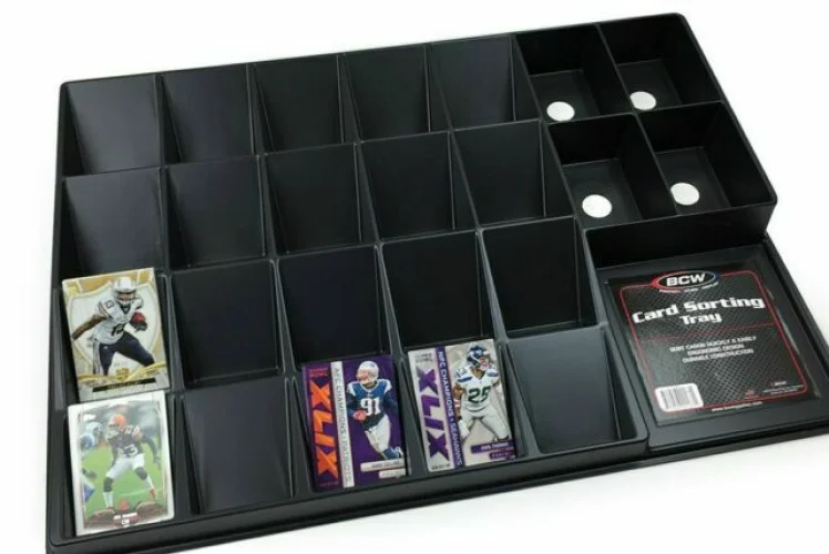 NEW BCW Black Card Sorting Tray Organizer Holder for Sports/Trading Cards