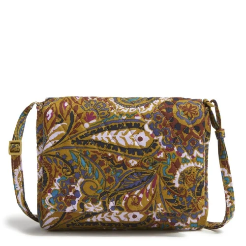 Vera Bradley Women's Outlet Cotton Small Flap Hipster Crossbody Bag NWT