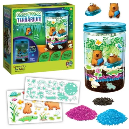 Creativity for Kids Grow 'N Glow Terrarium Kit - Educational Science Kits for Ages 6-8+