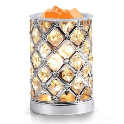 Crystal Wax Melt Warmer, UNTIMATY Electric Wax Warmer for Scented Wax, Oil Burner, Night Light