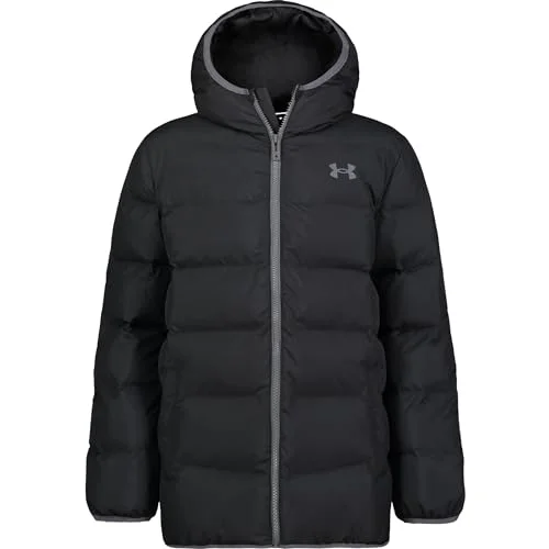 Under Armour UA PRONTO PUFFER JACKET, JET BLACK, YXL