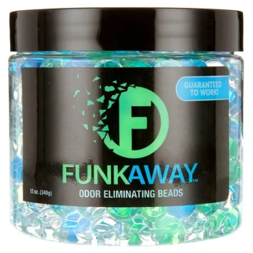 FunkAway 12 oz. Odor Eliminating Beads - Supercharged for Home, Car, Gym, Pet & Bathroom Odors