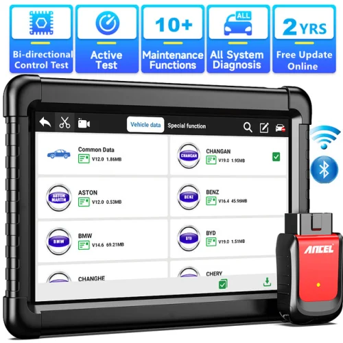 10" Bi-directional Scan Tool Bluetooth OBD2 Scanner Car All System Diagnostic