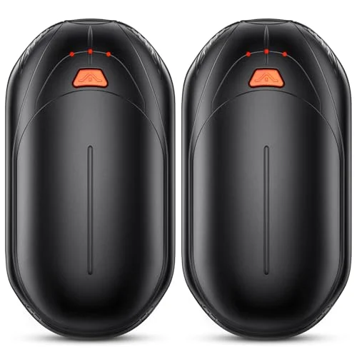 2 Pack AI Hand Warmers Rechargeable, AI Smart Chips Electric Pocket Heater for Outdoor Activities