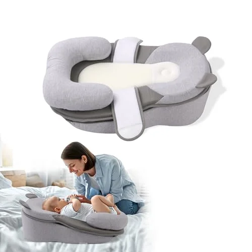 Rootling Baby Feeding Pillow, Anti Overflow, Nursing Pillow, Lounger, Refurbished
