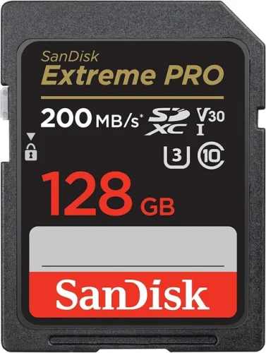 SanDisk 128GB Extreme PRO SD SDXC Memory Card 200MB/s Class 10 UHS-1 U3 4K NEW