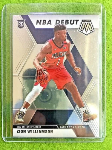 ZION WILLIAMSON MOSAIC ROOKIE CARD JERSEY #1 PELICANS RC 2019-20 Mosaic DUKE rc