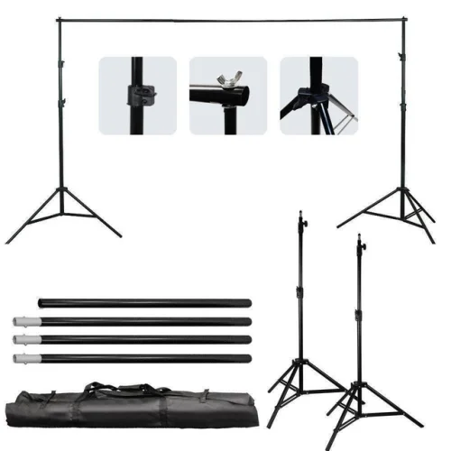 10FT Heavy Duty Backdrop Stand KIT Photography Studio Background Support+Case