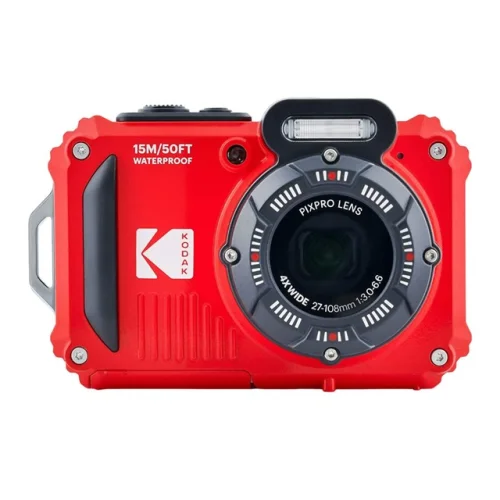 Kodak Pixpro WPZ2 Waterproof Shockproof 16MP 4x 2.7 In LCD Camera Red
