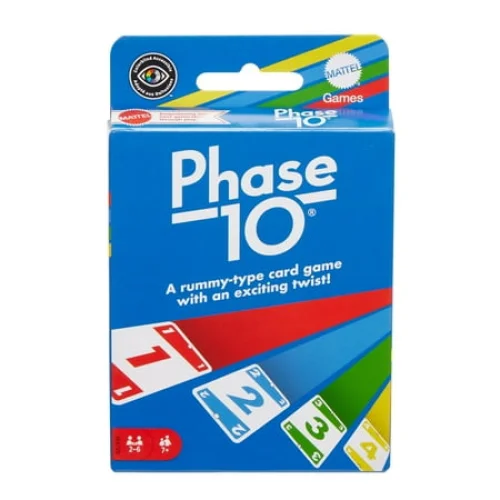 Phase 10 Card Game, Family Game for Adults & Kids, Challenging & Exciting Rummy-Style Play with 110 Cards