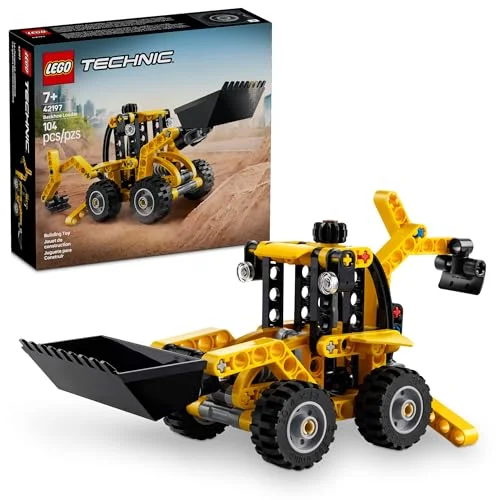 LEGO Technic Backhoe Loader Construction Toy - Building Set for Ages 7+ - 42197