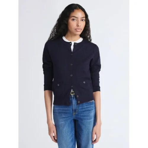 Free Assembly Women's Cozy Yarn Welt Pocket Cable Cardigan Sweater, Sizes XS-4X