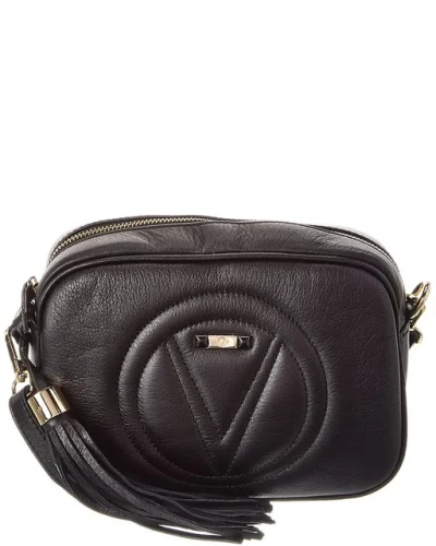 Valentino By Mario Valentino Mia Signature Leather Crossbody Women's Black