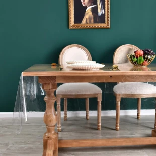 Romanstile Waterproof Clear Plastic Tablecloth