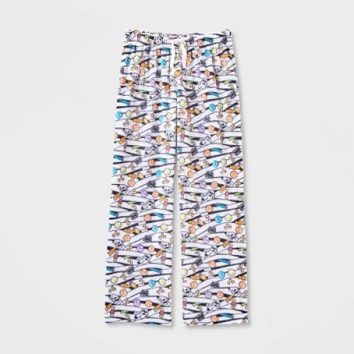 Kids' Halloween Mummy Candy Pajama Pull-On Pants - Cat & Jack™ White XL