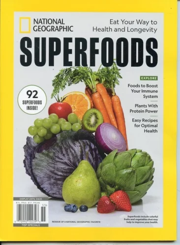 National Geographic SUPERFOODS Eat Your Way to Health Brand New Never Read 10z