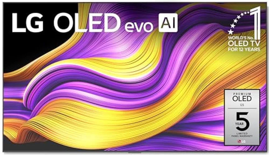 LG 77-Inch Class OLED evo AI 4K G5 Series Smart TV with Dolby Atmos and Alexa Built-in (OLED77G5WUA, 2025)