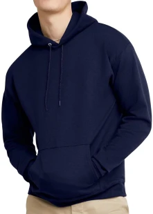 Hanes Men's EcoSmart Fleece Hoodie Sweatshirt (Navy)