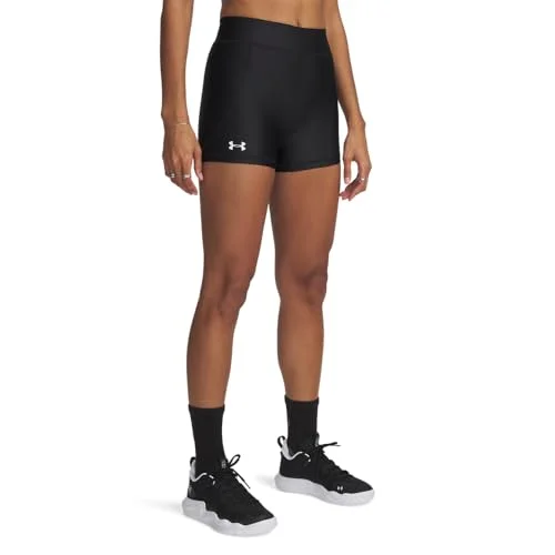 Under Armour Women's Team Shorty 3, Black / White, Small