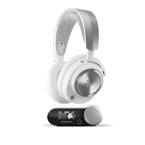 SteelSeries Arctis Nova Pro Wireless Multi Gaming Headset for PC, PS5, PS4, Switch - White