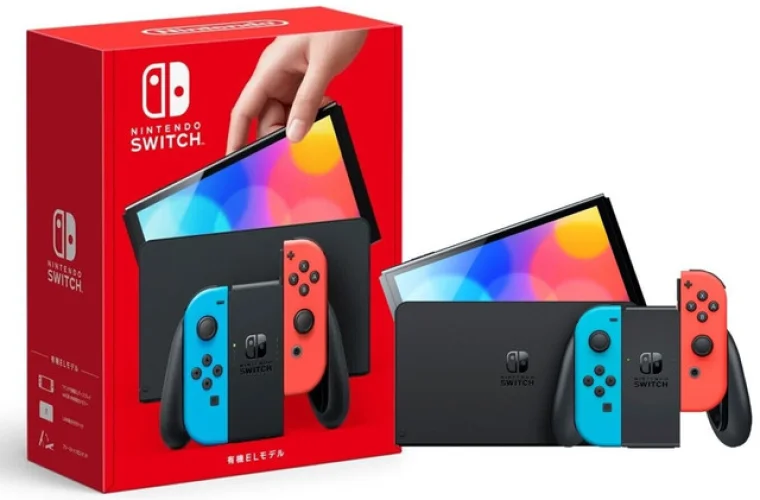 New Nintendo Switch OLED 64GB Neon Red Blue Joy-Con 2021 Newest + Fast Shipping