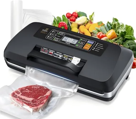 95kpa Vacuum Sealer Machine, Updated 2025 Commercial Fully Automatic Food Sealer with Multiple Functions