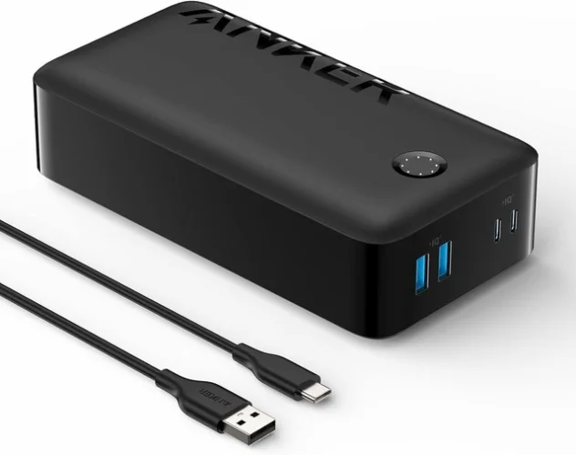 Refurbished Anker 347 Portable Charger 30W USB-C 4-Ports Power Bank 40000mAh Battery