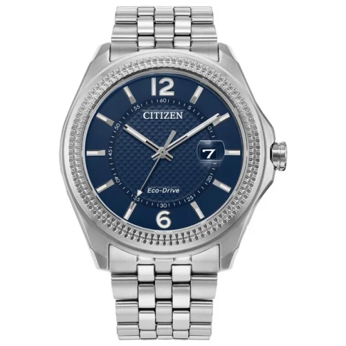 Citizen Corso Eco-Drive Men's Silver Calendar Watch 42MM AW1740-54L