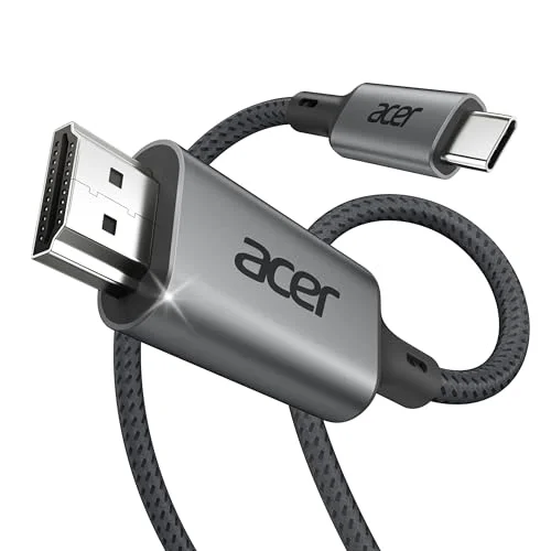 Acer USB C to HDMI Cable 6.6FT (4K@60Hz) - Type C to HDMI 2.0 Braided Cord