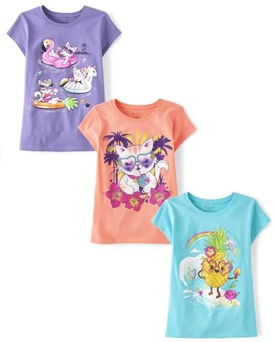 3-Pack Children's Place Short Sleeve Graphic T-Shirt, Small (5/6)