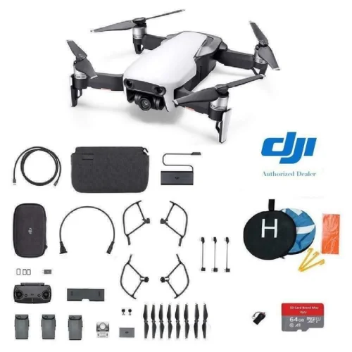 Certified Refurbished DJI Mavic Air White Drone Fly More Combo Plus Starter Kit