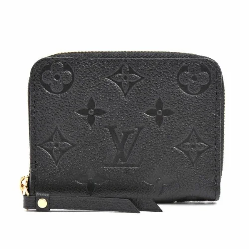 Louis Vuitton Zippy Coin Purse Monogram Coin Purse Women Black One Size