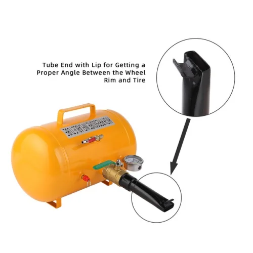 Air Tire Bead Seater 5 Gal Blaster Tool Seating Inflator for Truck 145PSI Yellow