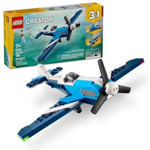 LEGO Creator 3 in 1 Aircraft Race Plane Toy - Building Toy with 3 Options - Ages 7+