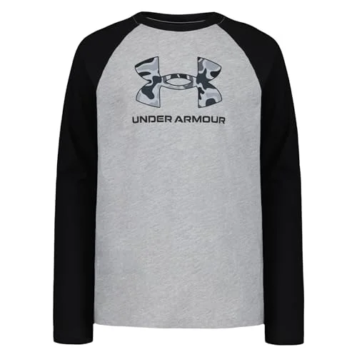 UA FROGSKIN Raglan TEE, MOD Gray, YM
